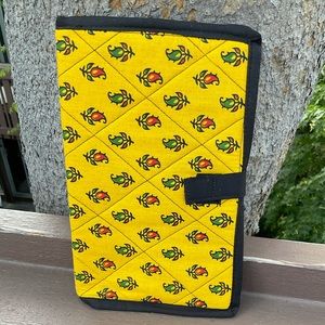 Women working together NEW journal handmade yellow quilted tribal book cover